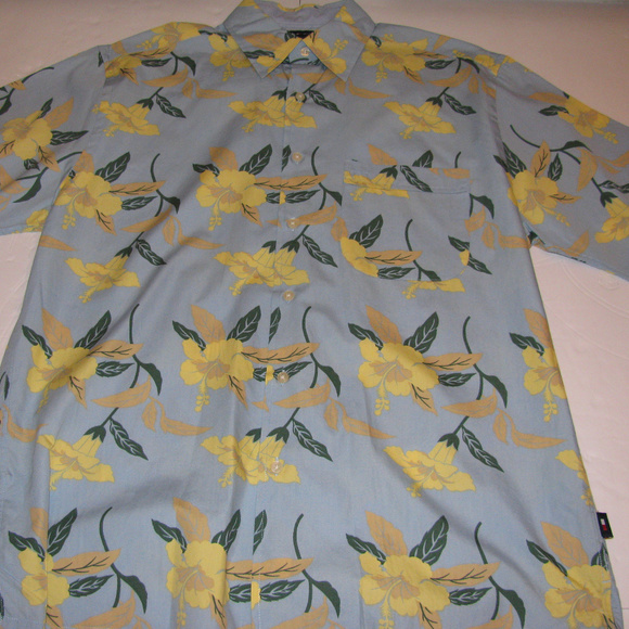 Tommy Hilfiger Floral Casual Button Shirt SS Small - Picture 7 of 8